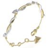 Гривна от неръждаема стомана с кристали GUESS
