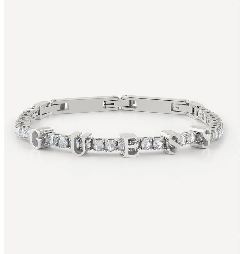 Гривна от неръждаема стомана с кристали GUESS