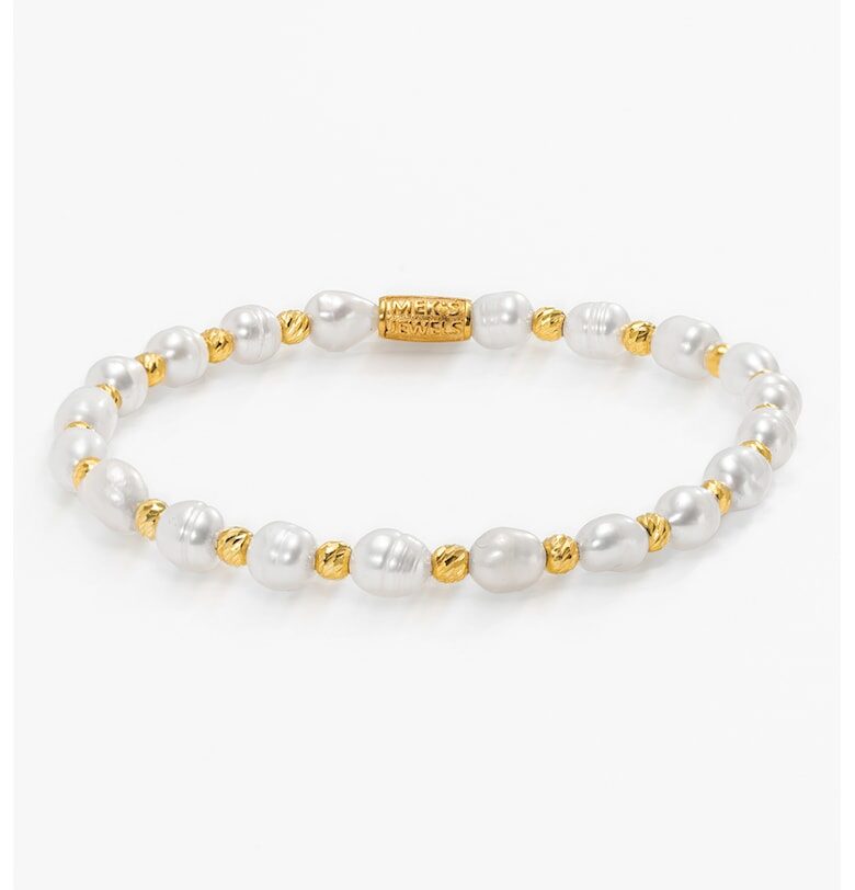 Гривна от стерлингово сребро 925 с култивирани перли Meks Jewels