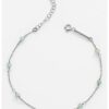 Гривна от стерлингово сребро с кристали Meks Jewels