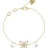 Гривна с висулки с дизайн на пеперуди GUESS