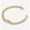 Гривна тип верижка с кристали GUESS