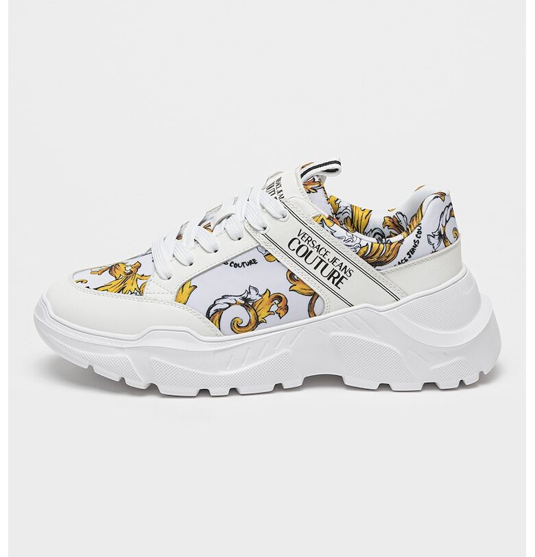 Десенирани спортни обувки с кожа Versace Jeans Couture