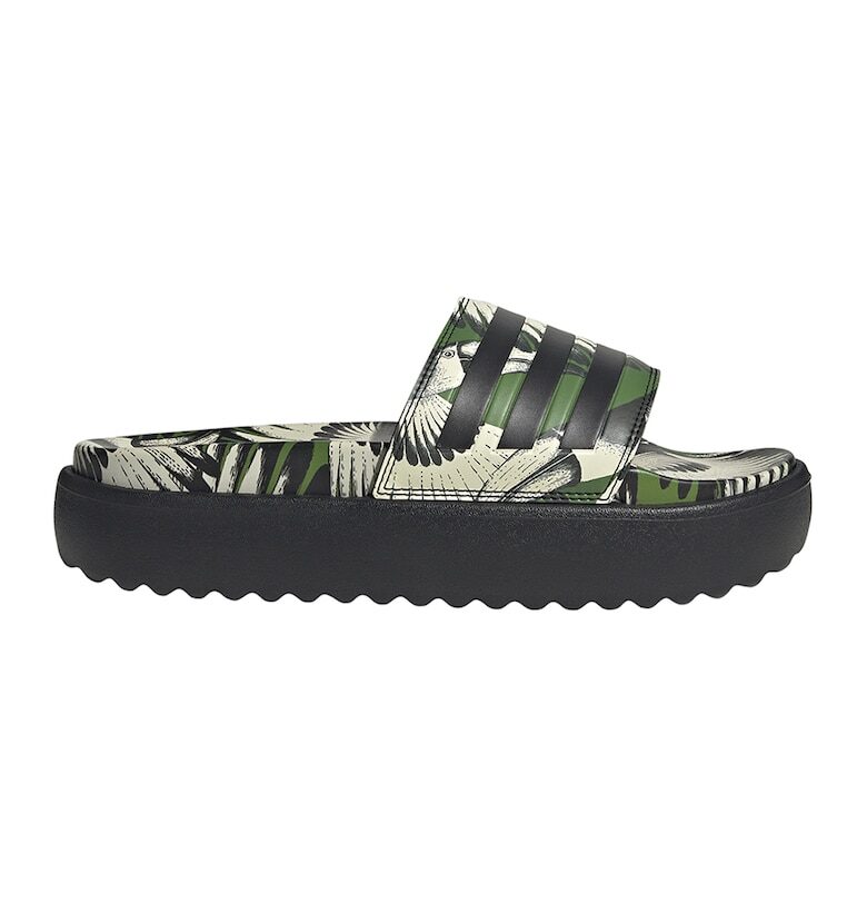 Десенирани чехли Adilette с равна платформа adidas Sportswear