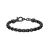 Иноксова гривна с карабинер - Черен ARMANI EXCHANGE