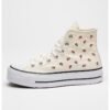 Кецове Lift с бродерии и равна платформа Converse