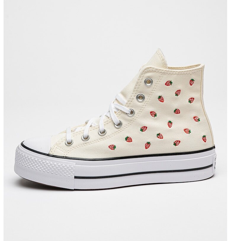 Кецове Lift с бродерии и равна платформа Converse