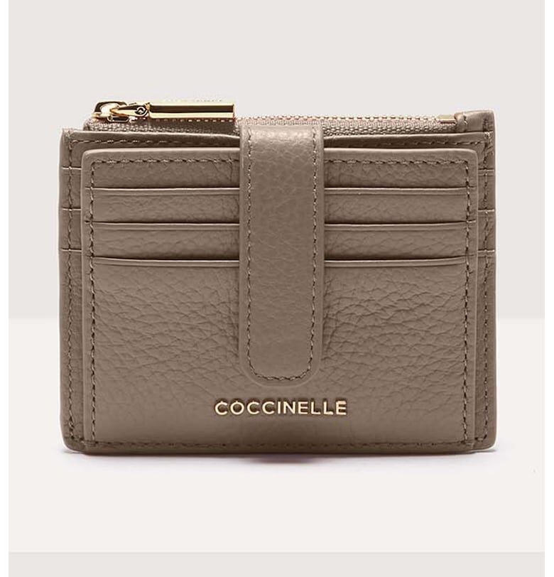 Кожен калъф за карти Metallic Soft COCCINELLE