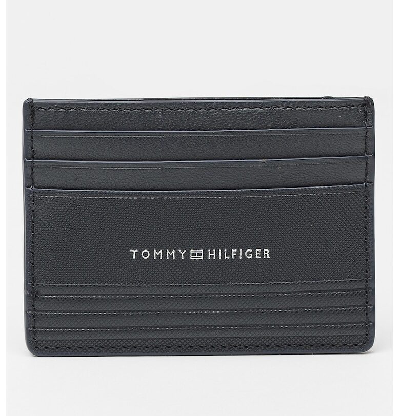 Кожен калъф за карти с лого Tommy Hilfiger