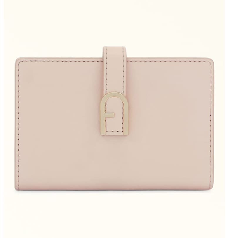 Кожен портфейл Flow с двойно прегъване Furla