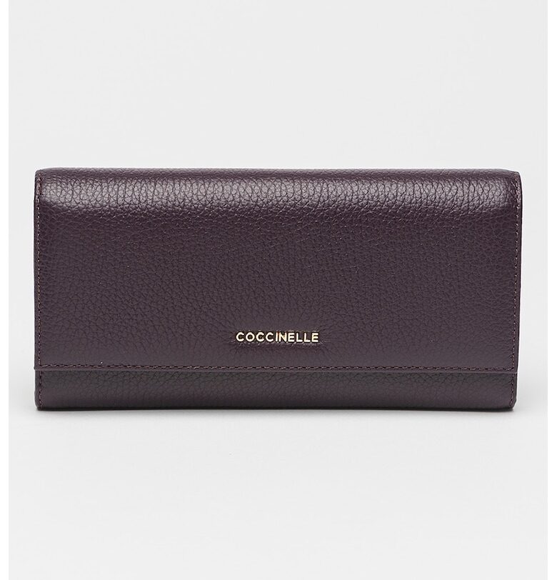 Кожен портфейл с лого COCCINELLE
