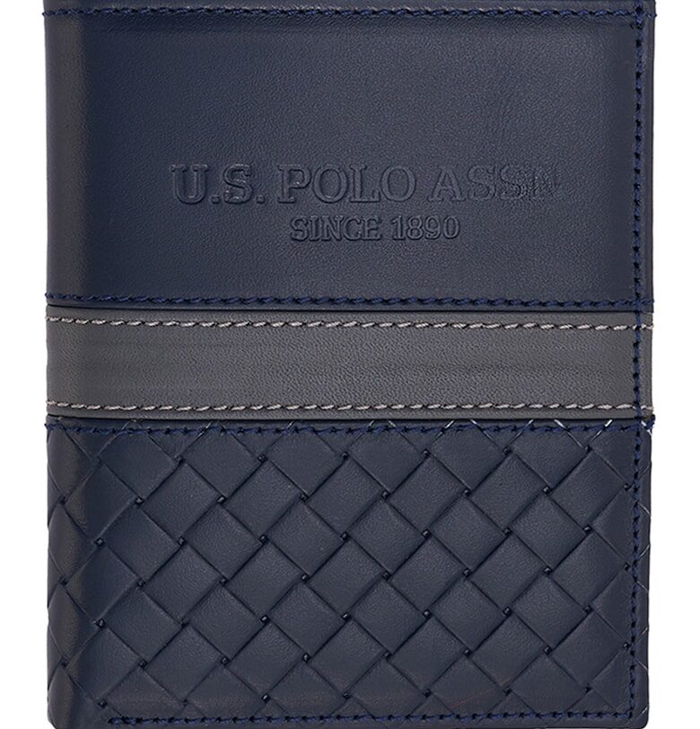 Кожен портфейл с прегъване US Polo Assn