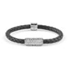 Кожена гривна с детайли от неръждаема стомана GUESS