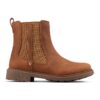 Кожени боти Astrol с текстил Clarks