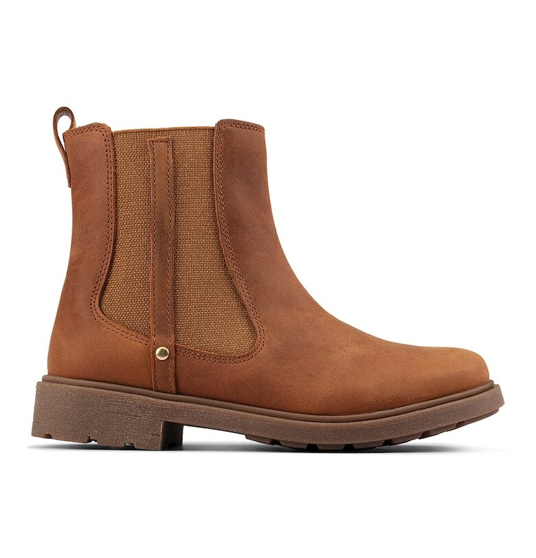 Кожени боти Astrol с текстил Clarks
