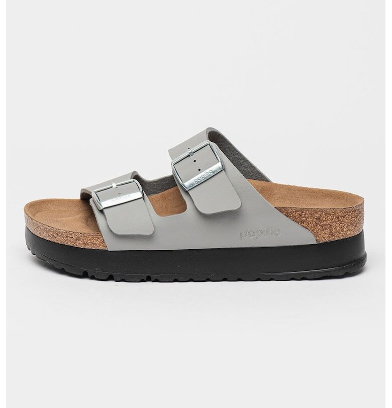 Кожени домашни пантофи с тока Birkenstock