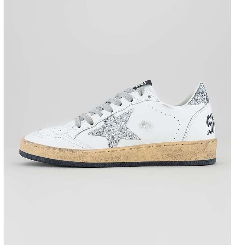 Кожени кецове с бляскави детайли GOLDEN GOOSE