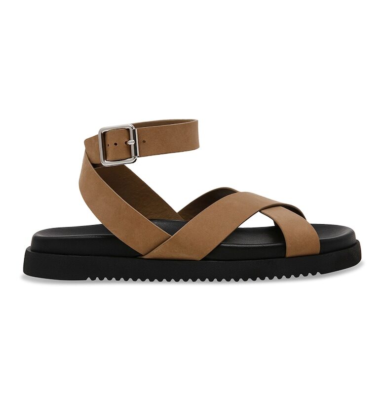 Кожени равни сандали Steve Madden
