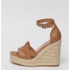 Кожени сандали Camel тип еспадрили Steve Madden