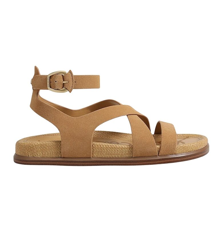 Кожени сандали Delia с каишка на глезена Sam Edelman