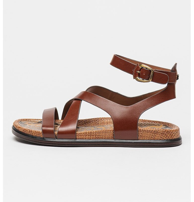 Кожени сандали Delia с каишка на глезена Sam Edelman