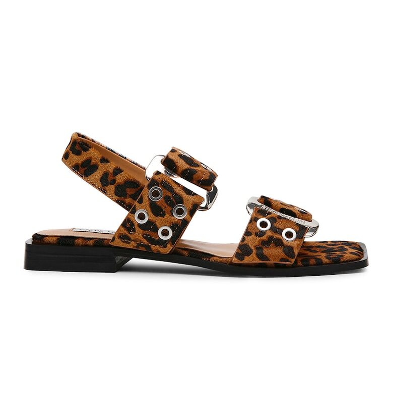 Кожени сандали Saria с животинска шарка Steve Madden