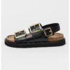 Кожени сандали с уголемена тока AllSaints