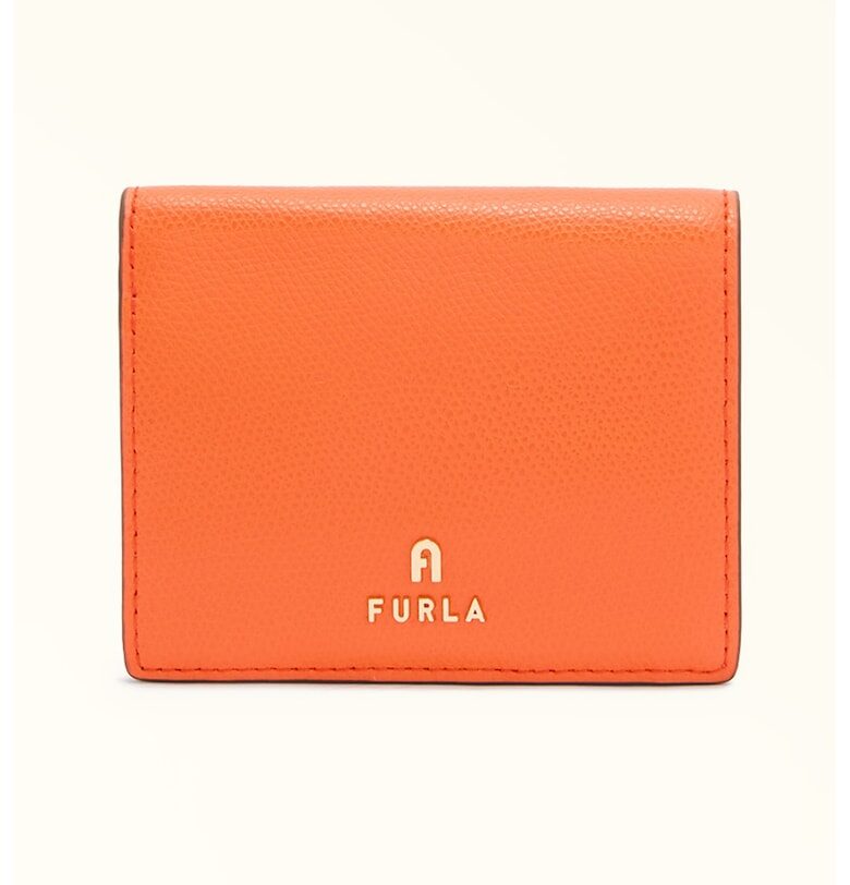 Кожено портмоне Camelia с двойно прегъване Furla