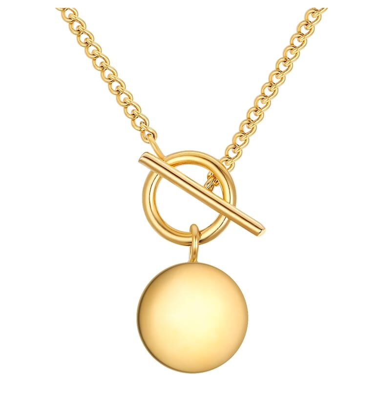 Колие от неръждаема стомана с 14K злато Eastside