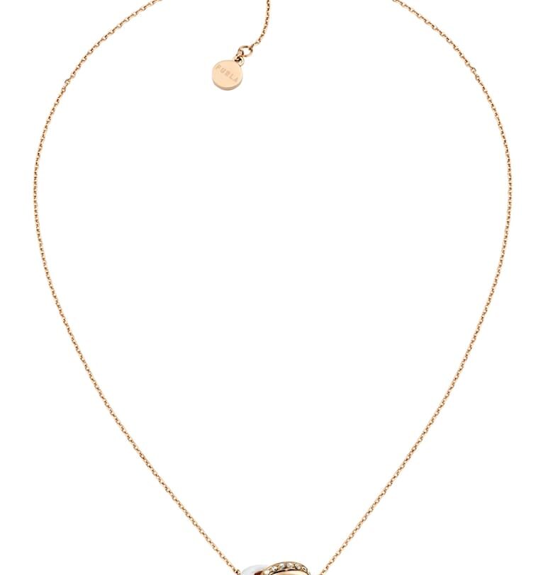 Колие от неръждаема стомана с кристали Furla