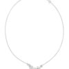 Колие от неръждаема стомана с кристали GUESS