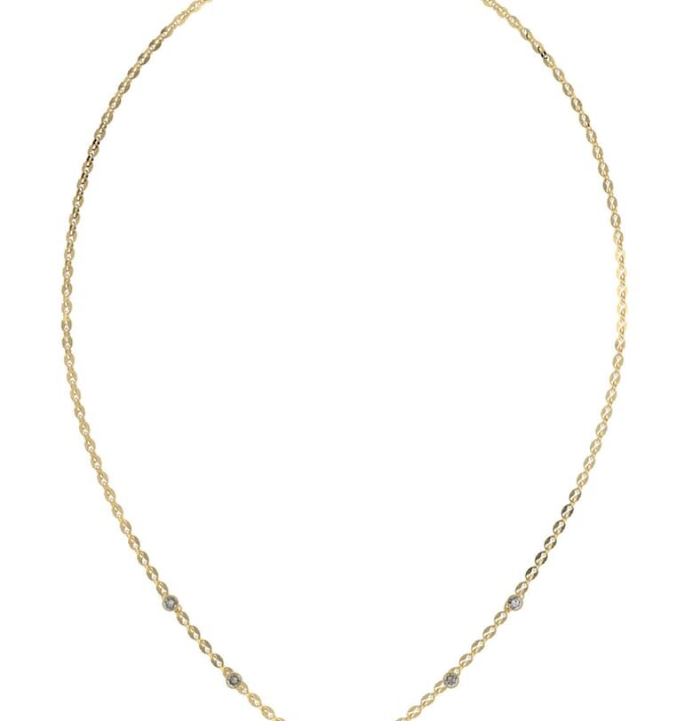 Колие от неръждаема стомана с кристали GUESS