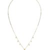 Колие от неръждаема стомана с кристали и синтетични перли GUESS