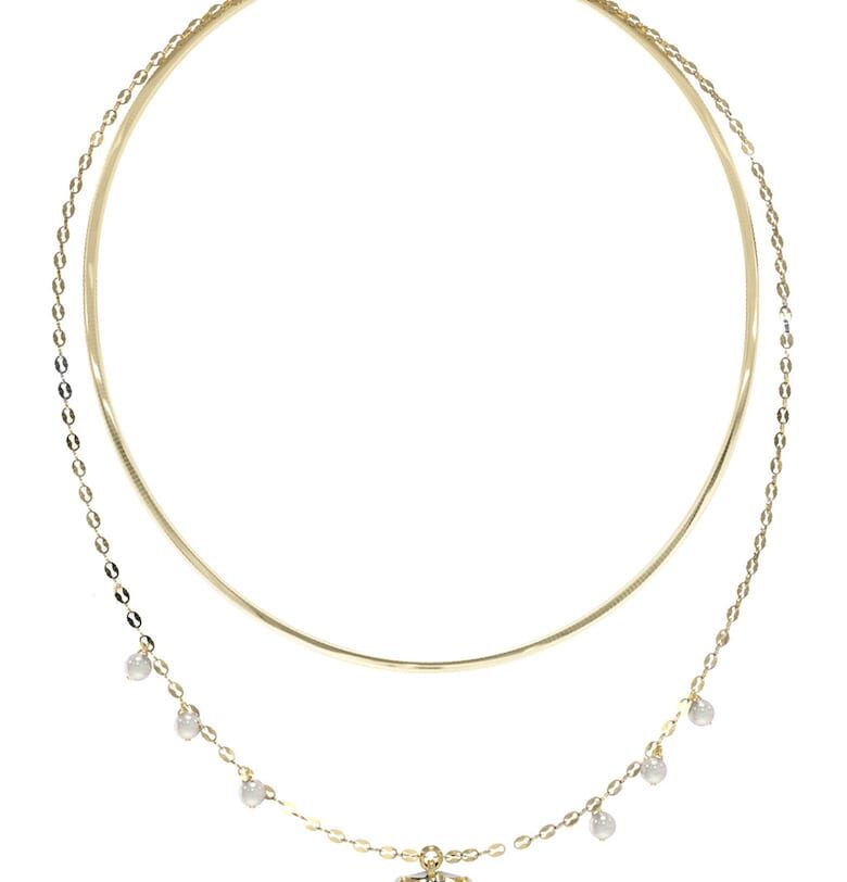 Колие от неръждаема стомана с лого GUESS