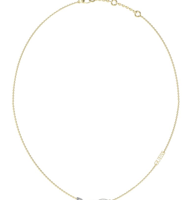 Колие от неръждаема стомана с циркони GUESS