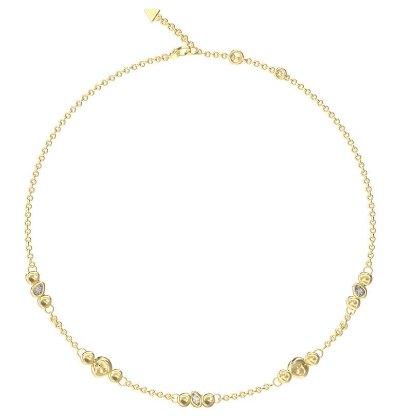 Колие от неръждаема стомана с циркони GUESS