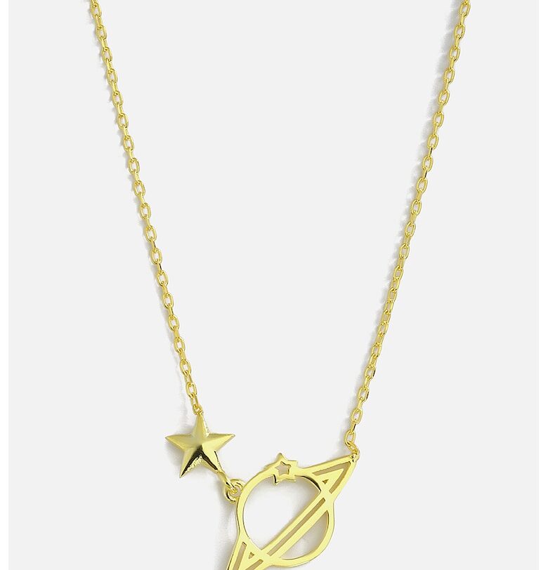 Колие от стерлингово сребро с висулка Meks Jewels