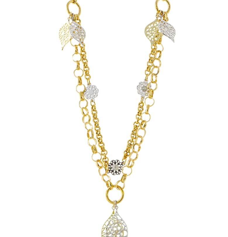 Колие с покритие от 18K злато Loisir by Oxette