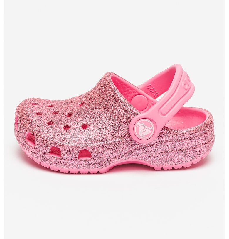 Крокс с отворена пета и бляскав ефект Crocs
