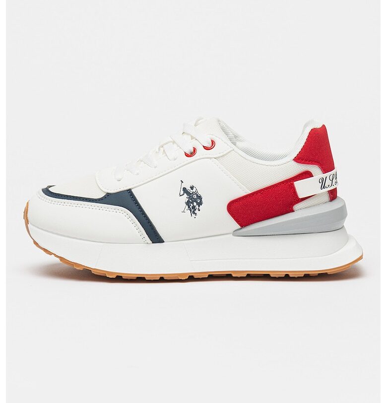 Маратонки от еко кожа с контрасти US Polo Assn