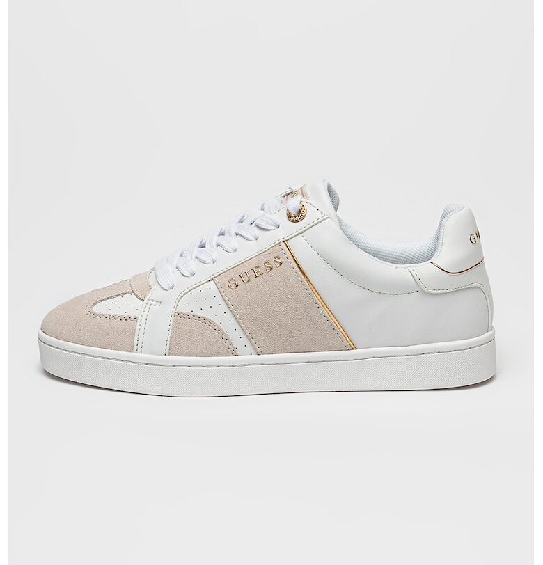 Маратонки с велур и лого GUESS