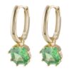 Обеци Gifting с позлата от 18K и циркони OXETTE