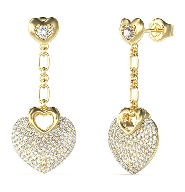 Обеци UBE05210 Heart от неръждаема стомана GUESS