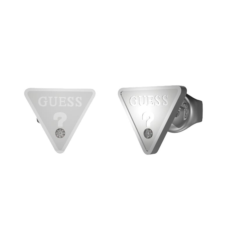 Обеци от неръждаема стомана с лого GUESS
