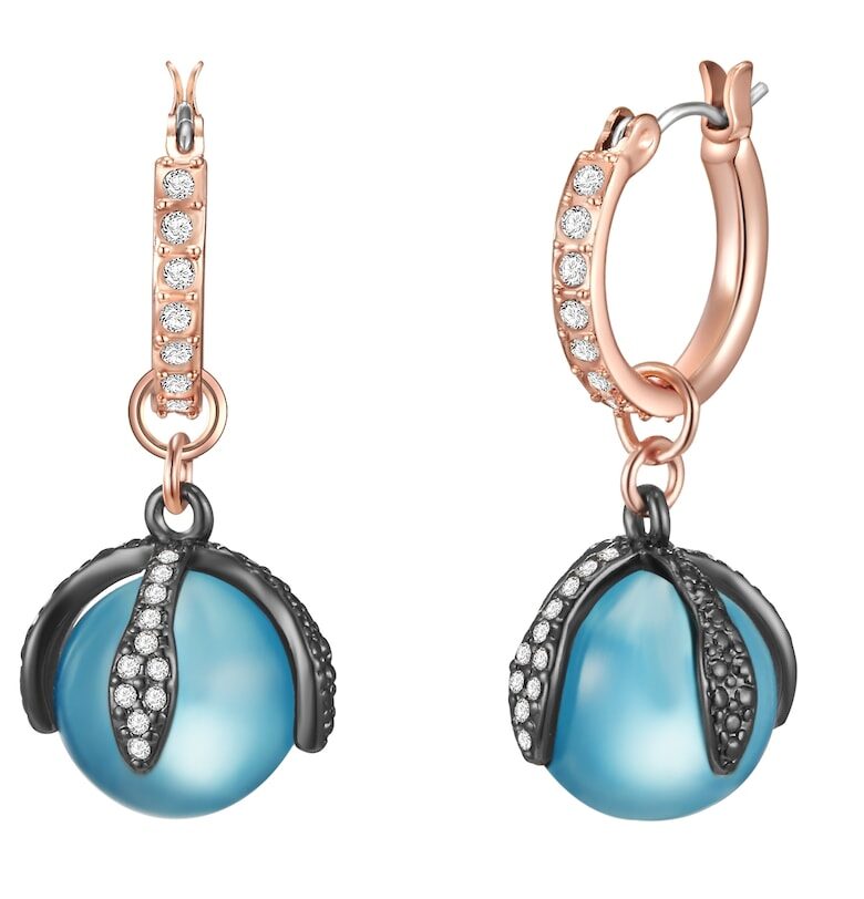 Обеци с покритие от 14K злато с кристали Lulu  Jane