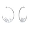 Обеци тип халки от неръждаема стомана GUESS