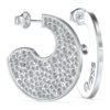 Обеци тип халки с кристали GUESS