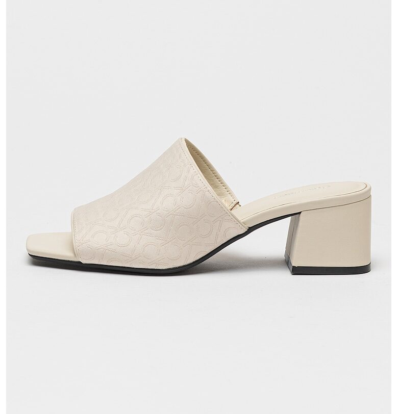 Обувки Mules с ток и квадратен връх CALVIN KLEIN
