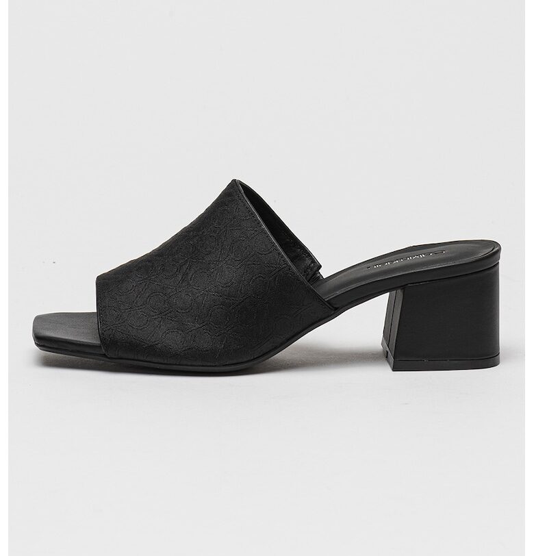 Обувки Mules с ток и квадратен връх CALVIN KLEIN