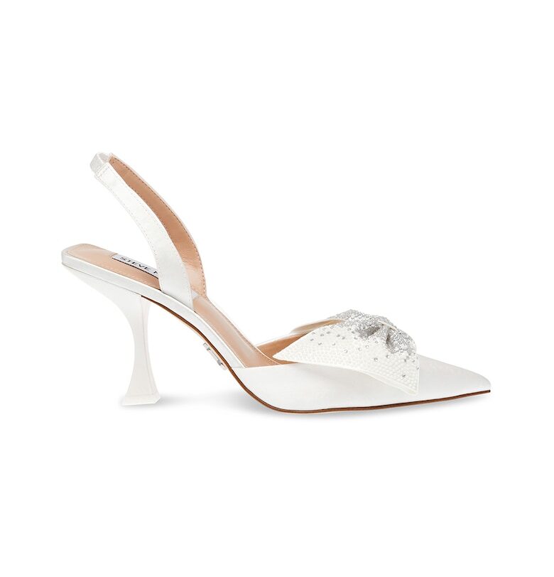 Обувки с отворена пета и декоративни камъни Steve Madden